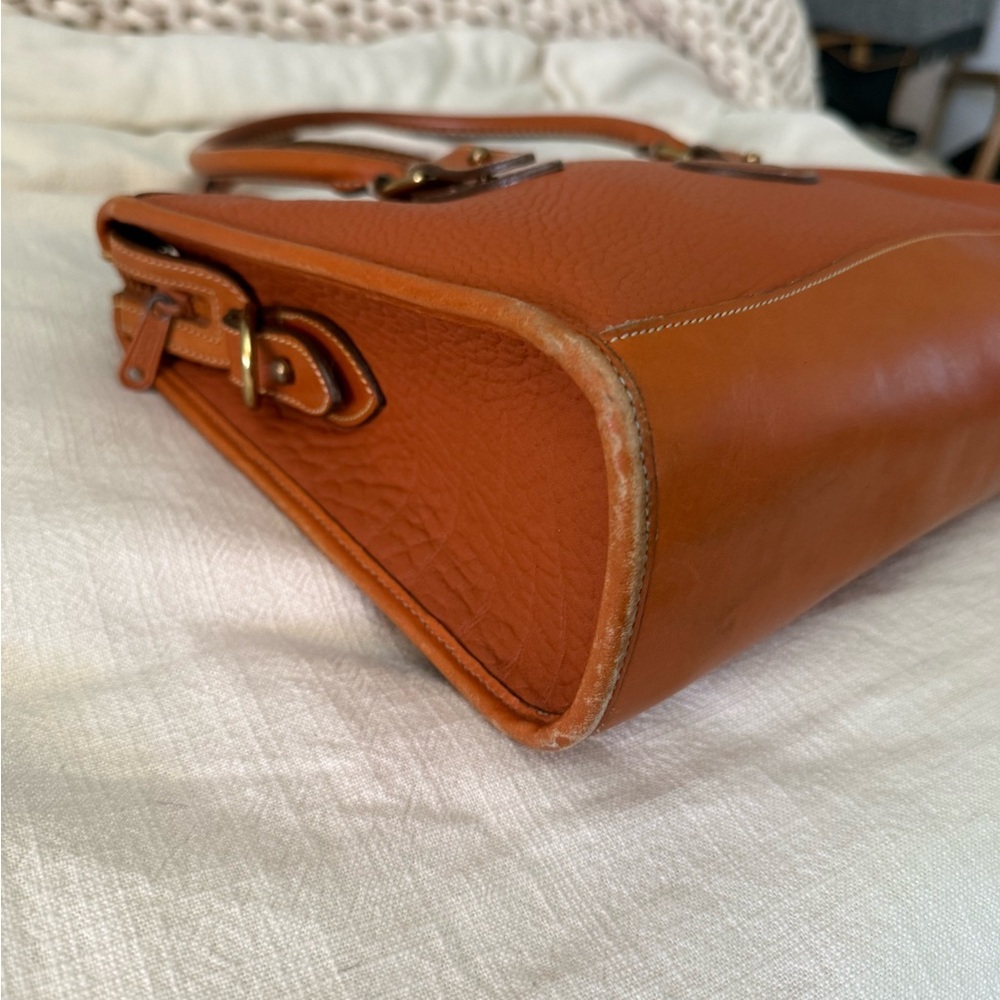 Dooney & Bourke Pebble AWL Bag in Cognac Brown - Picture 8 of 8